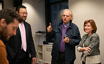 Terrence Cheng, Donald Rubin and Karen Gould at the reception.
