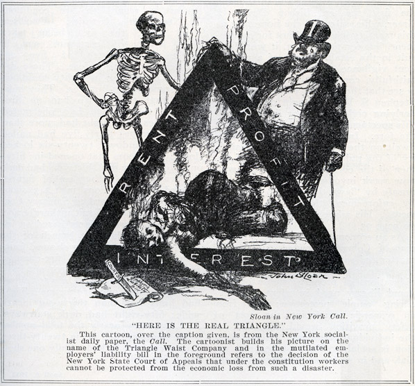 Here is the Real Triangle,â€ New York Call, April, 1911.