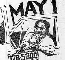 Taxi driver cartoon, 1980s